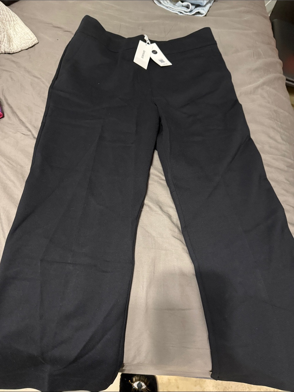NWT Spanx Women’s Black Dress Pants flare large petite